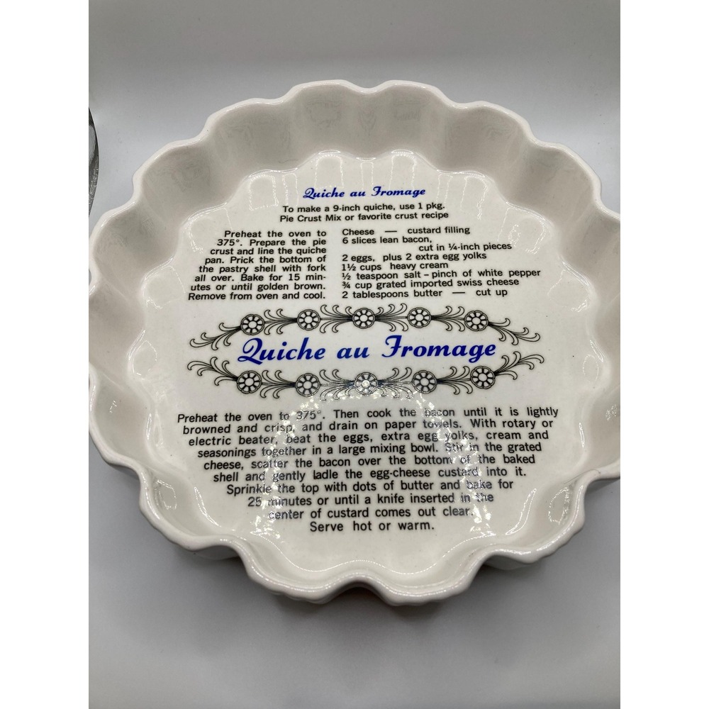 Quiche Au Fromage Dish with Recipe